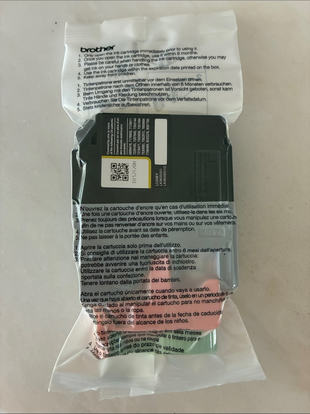 Brand new factory sealed Brother yellow printer ink inkvestment LC20EY - Picture 3 of 5